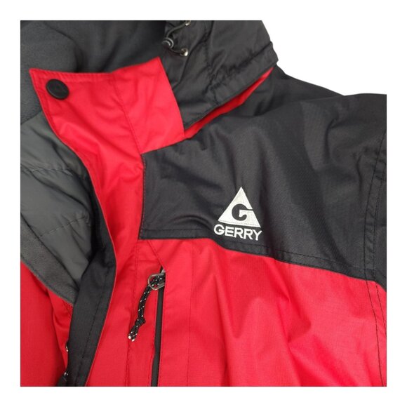 Gerry Mens Red & Black Puffer Jacket XL Polyester & Nylon Cold Weather Rated - Picture 7 of 16